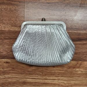Elegant Silver Clutch Bag